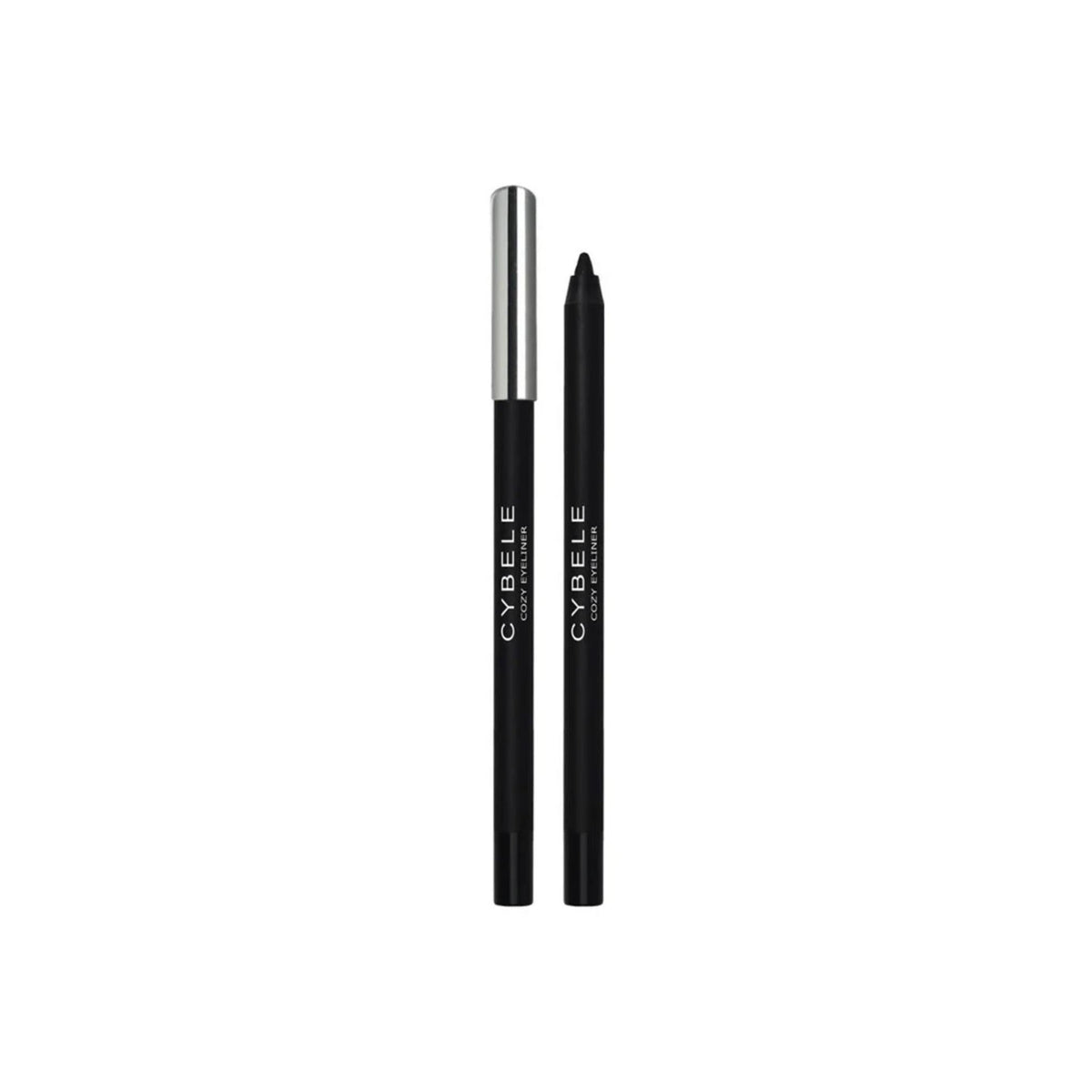 Refect Beauty Cybele Cozy black gel eyeliner pencil with a silver cap, featuring a smooth and creamy formula.