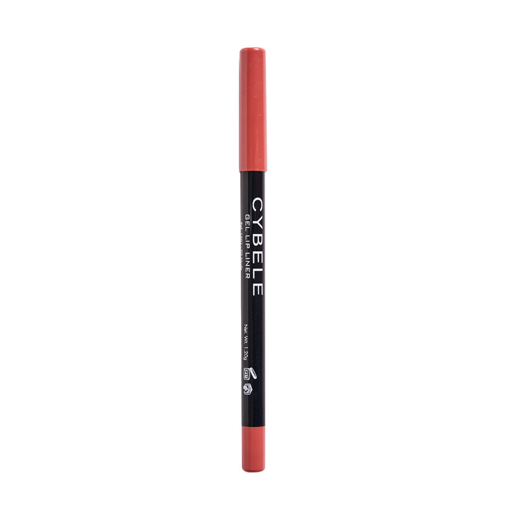Refect Beauty Cybele gel lip liner in a rich pink shade with a sleek black barrel for precise lip definition.