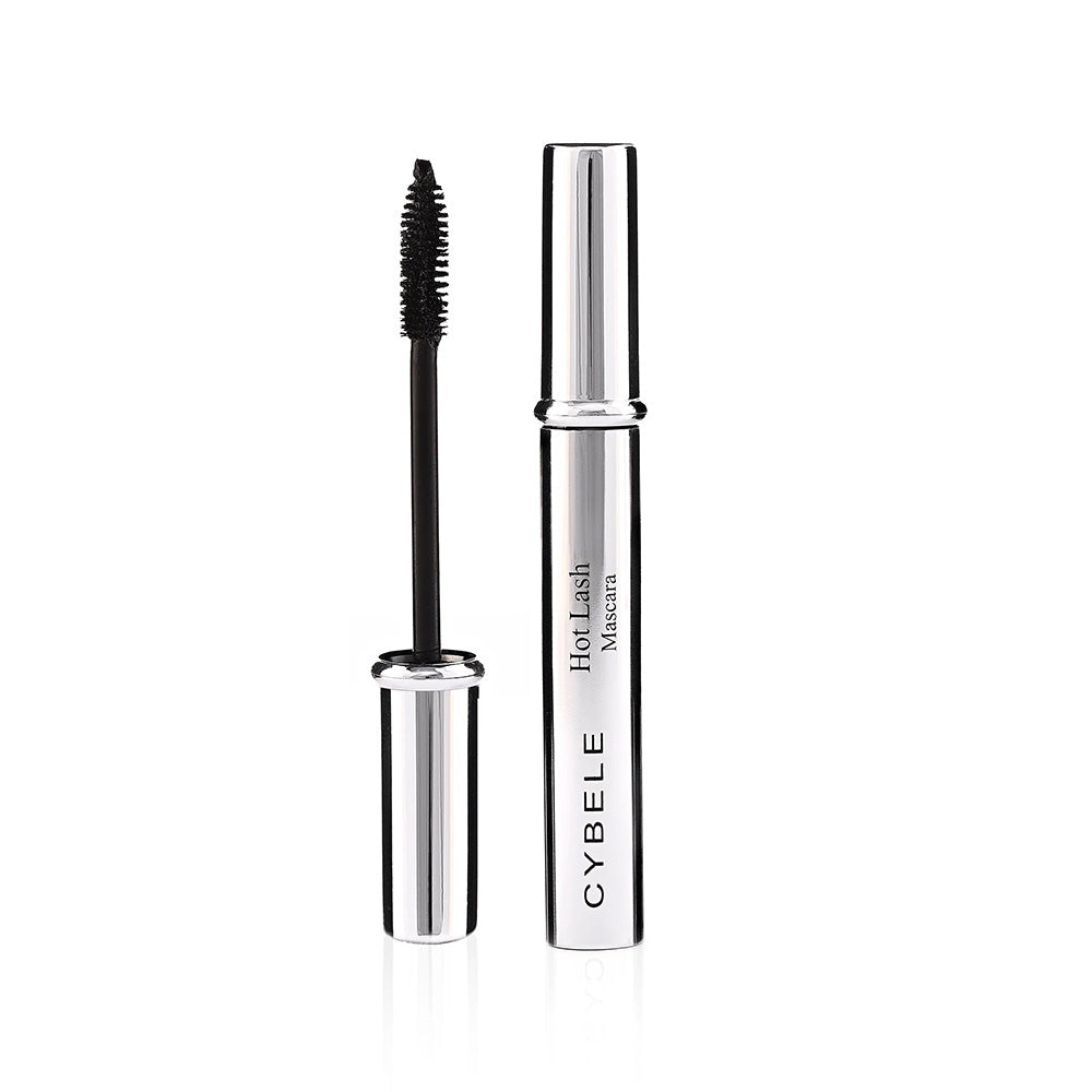 Refect Beauty Cybele Hot Lash Mascara in a sleek silver tube with a black volumizing applicator brush.