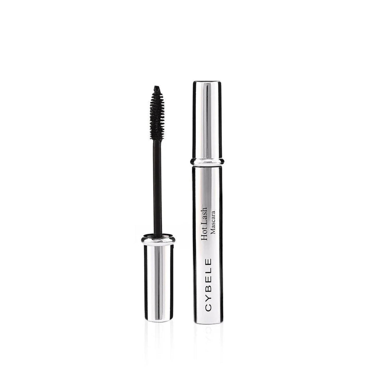 Refect Beauty Cybele Hot Lash Mascara in a sleek silver tube with a black volumizing brush applicator