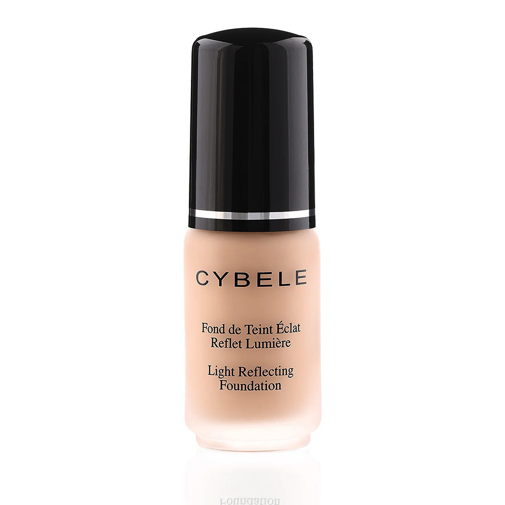 Refect Beauty Cybele liquid foundation in a glass bottle with a black cap for a smooth, natural-looking finish.