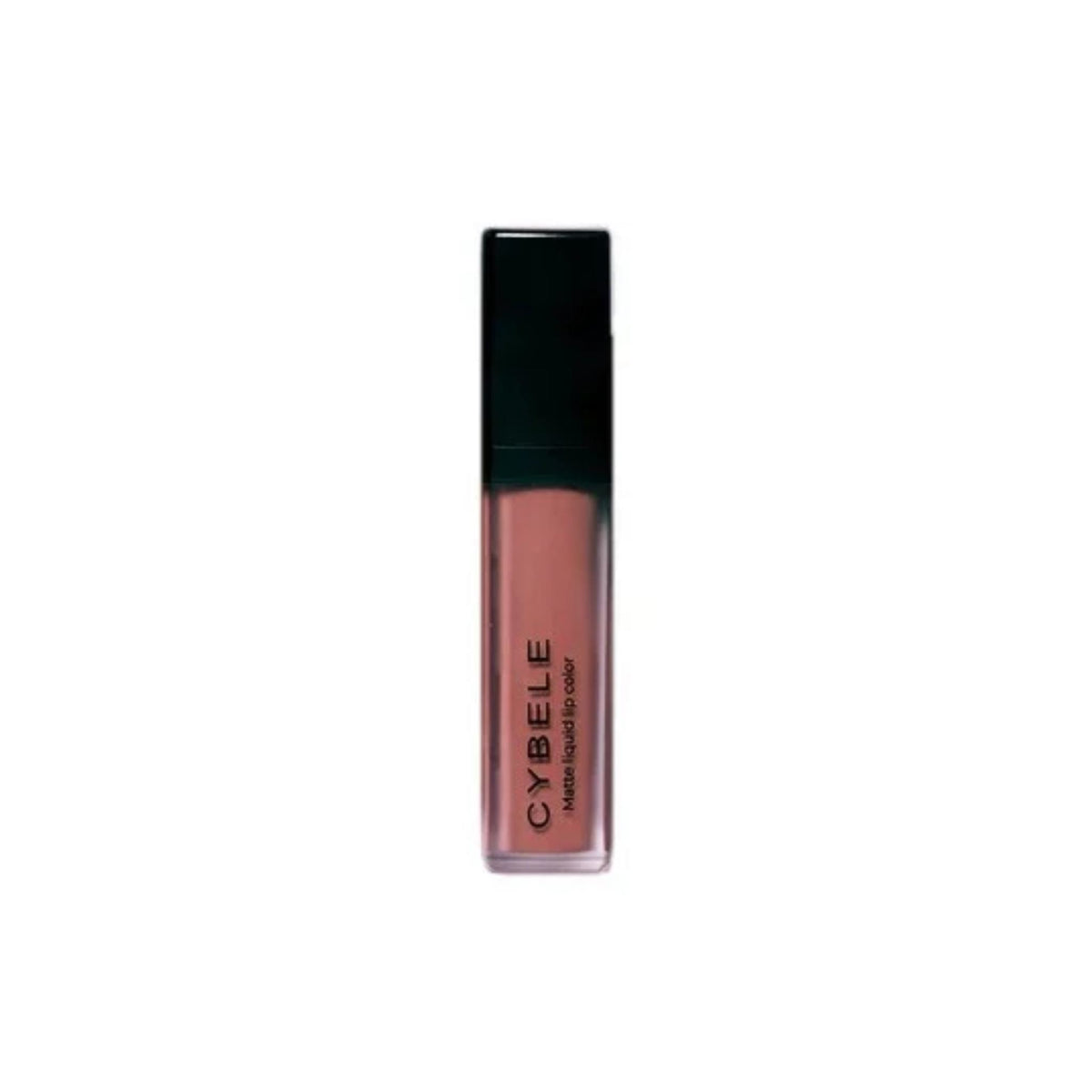 Refect Beauty Cybele matte liquid lipstick in a soft nude shade with a sleek transparent tube and black cap
