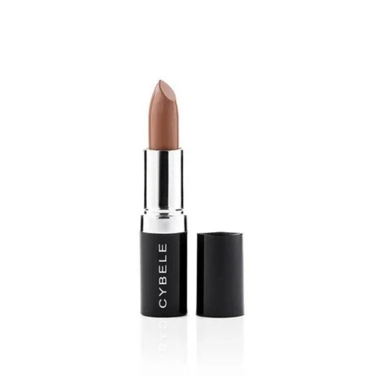 Refect Beauty Cybele rich cream lipstick in a neutral nude shade with a smooth, hydrating finish in a black tube.