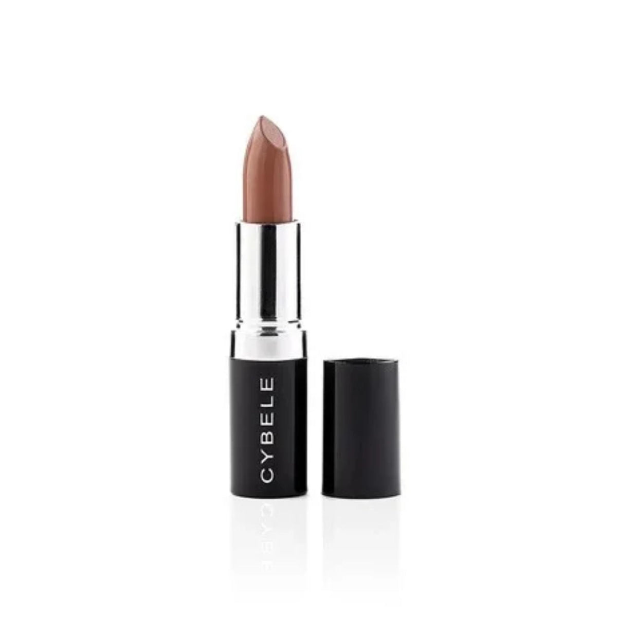 Refect Beauty Cybele rich cream lipstick in a neutral nude shade with a smooth, hydrating finish in black packaging.