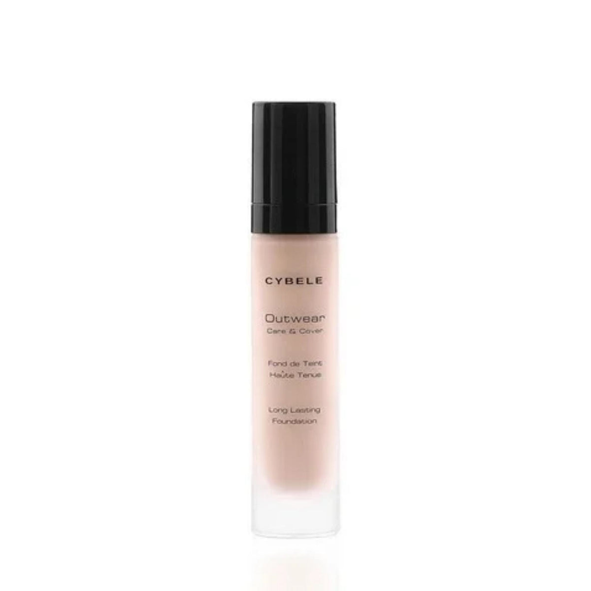 Refect Beauty Cybele Out Wear long-lasting liquid foundation in a sleek glass bottle with a black pump cap