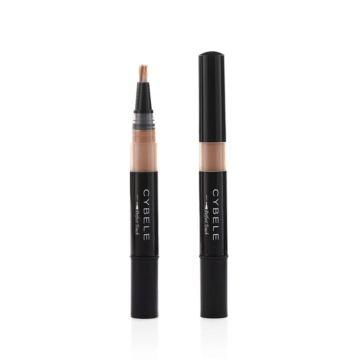 Refect Beauty Cybele Perfect Concealer pen with applicator brush and cap in a sleek black tube for flawless coverage.