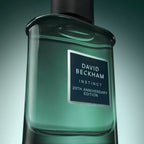 Refect Beauty David Beckham Instinct 20th Anniversary Edition Eau de Parfum in a sleek green glass bottle