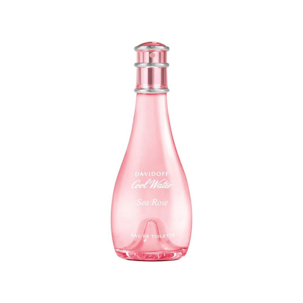 Refect Beauty Davidoff Cool Water Sea Rose eau de toilette in a translucent pink glass bottle with silver cap