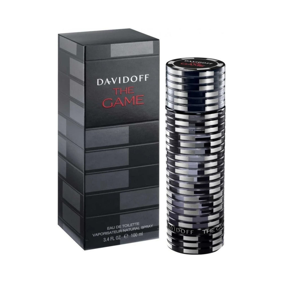 Refect Beauty Davidoff The Game Eau de Toilette 100ml bottle and black poker chip style box packaging