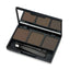 Refect Beauty Golden Rose eyebrow powder palette in deep brown with shaping wax, two powders, tweezers, and brush.