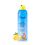 Refect Beauty Dimples lemon hair removal spray foam in a blue aerosol can with a yellow nozzle and fresh lemon fruit