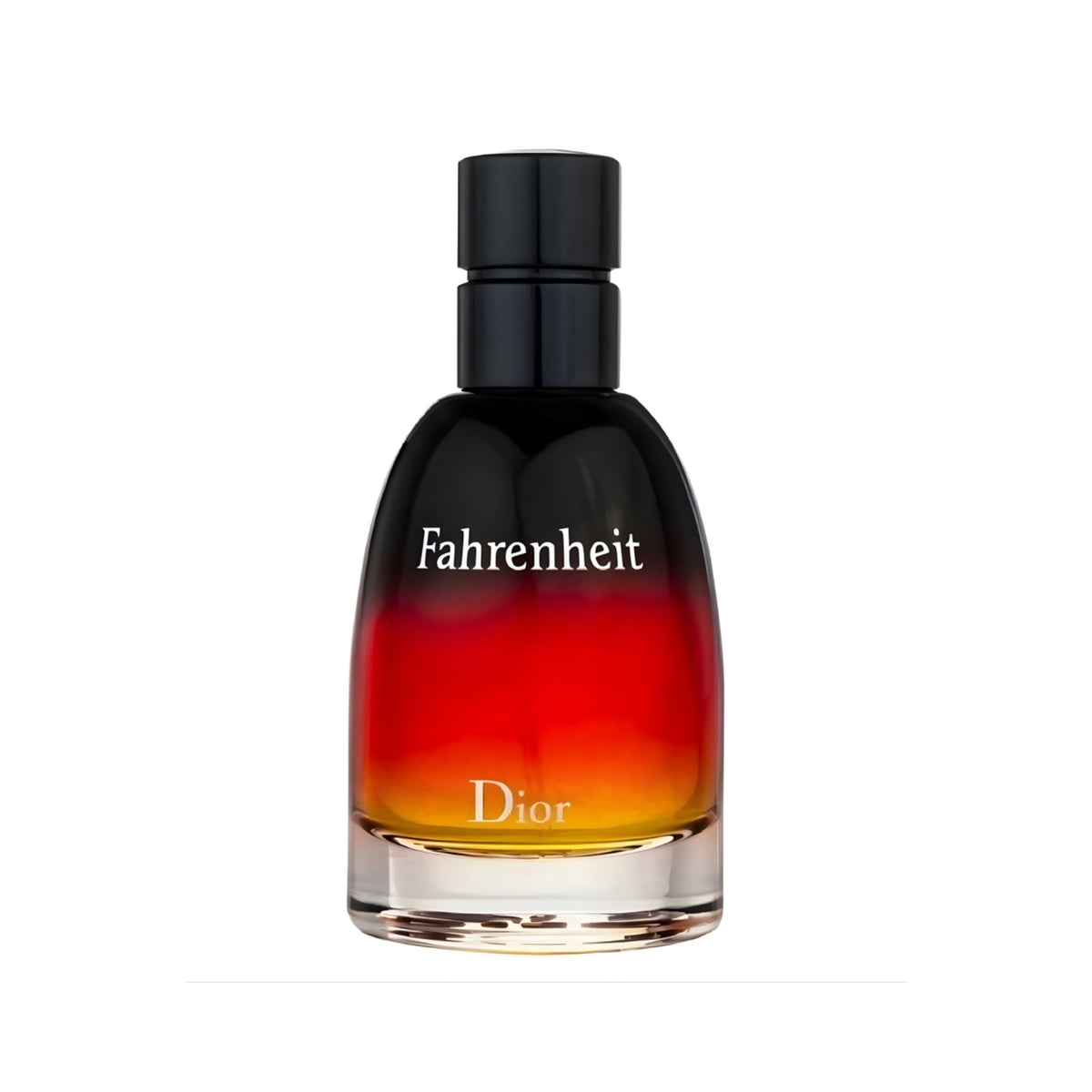 Refect Beauty Dior Fahrenheit Parfum bottle featuring a signature red, orange, and black gradient glass design.