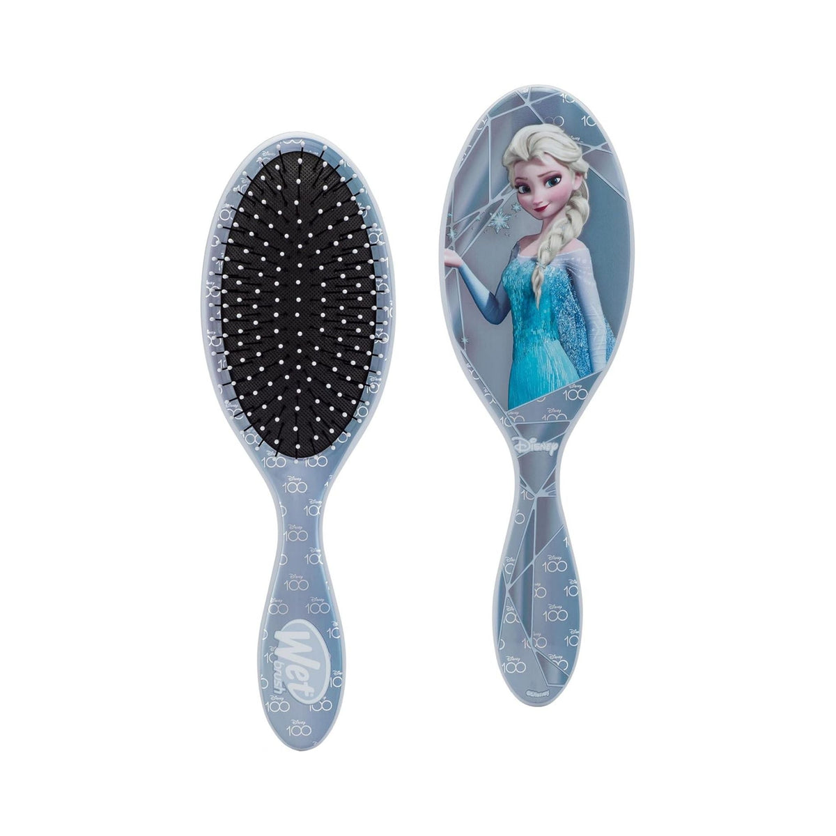 Refect Beauty Wet Brush Disney 100 Elsa detangler hairbrush with flexible IntelliFlex bristles in blue and white Main image