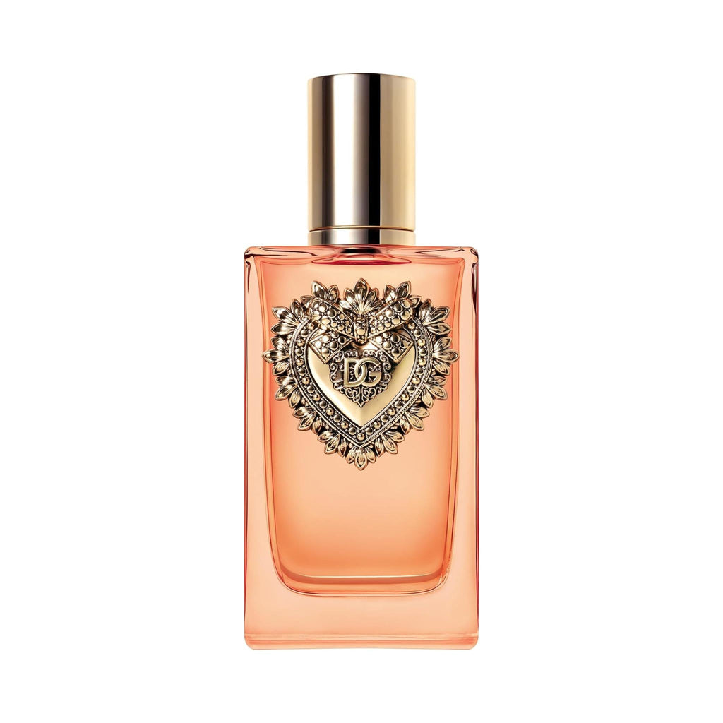 Refect Beauty Dolce & Gabbana Devotion Eau de Parfum Intense in a glass bottle with a gold heart emblem