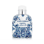 Refect Beauty Dolce & Gabbana Light Blue Summer Vibes eau de toilette in a white bottle with blue Mediterranean print