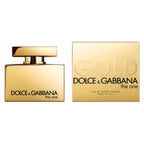 Refect Beauty Dolce & Gabbana The One Gold Eau de Parfum Intense bottle and gold packaging box
