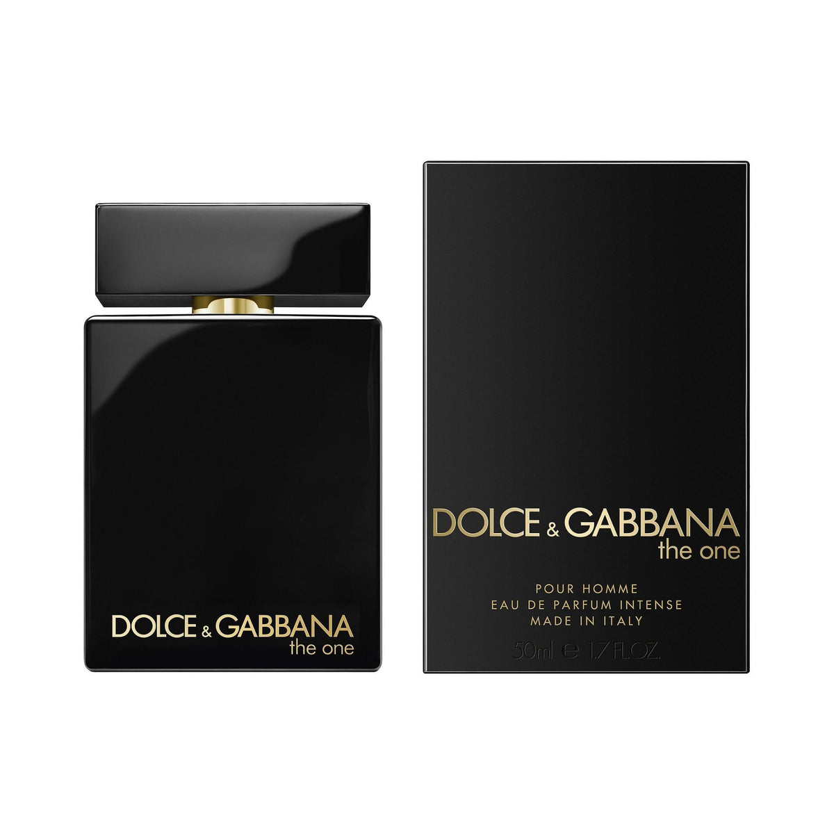 Refect Beauty Dolce & Gabbana The One Eau de Parfum Intense bottle and black box packaging for men
