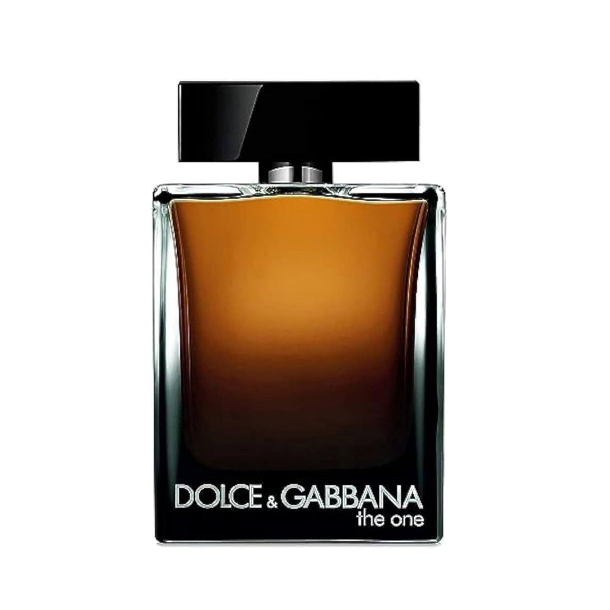 Refect Beauty Dolce & Gabbana The One Pour Homme Eau de Parfum in a sleek rectangular glass bottle with a black cap.
