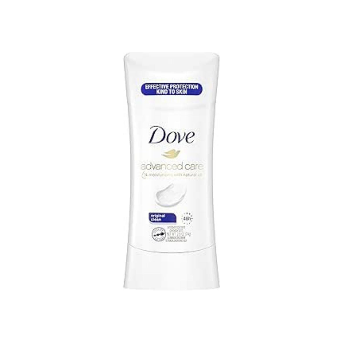 Refect Beauty Dove Advanced Care Original Clean antiperspirant deodorant stick for 48-hour sweat and odor protection.