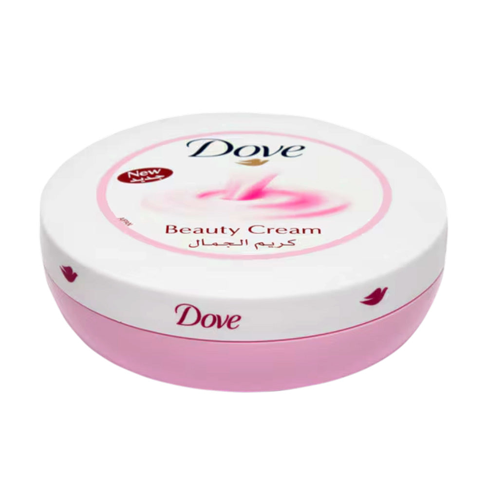 Refect Beauty Dove Beauty Cream in a round white and pink jar for deep skin nourishment and hydration.