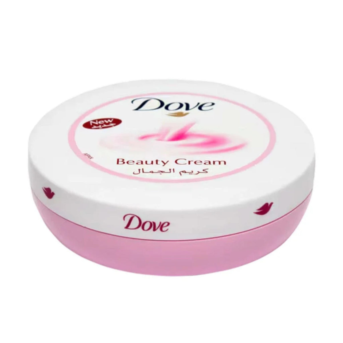 Refect Beauty Dove Beauty Cream in a round white and pink jar for deep skin hydration and daily moisturizing.