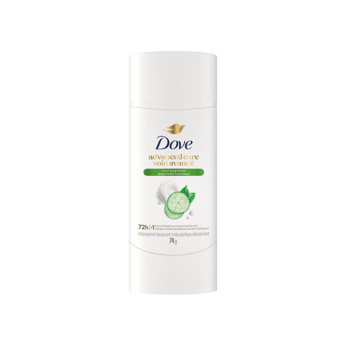 Refect Beauty Dove Advanced Care Cool Essentials antiperspirant deodorant stick with cucumber and green tea scent