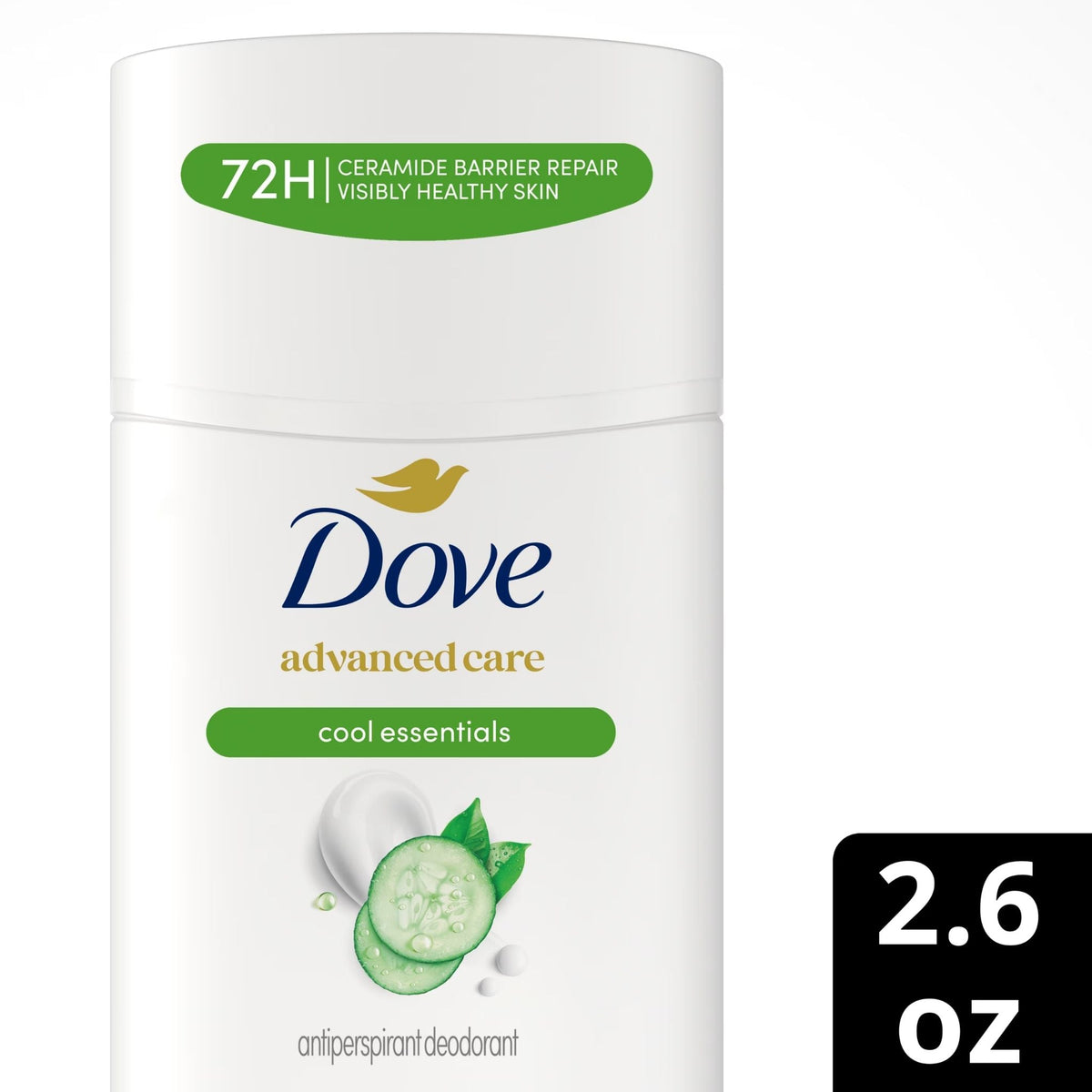 Refect Beauty Dove Advanced Care Cool Essentials antiperspirant deodorant stick with cucumber and green tea scent