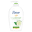 Refect Beauty Dove Caring Cucumber and Green Tea hand wash in a white pump bottle with moisturizing cream formula.