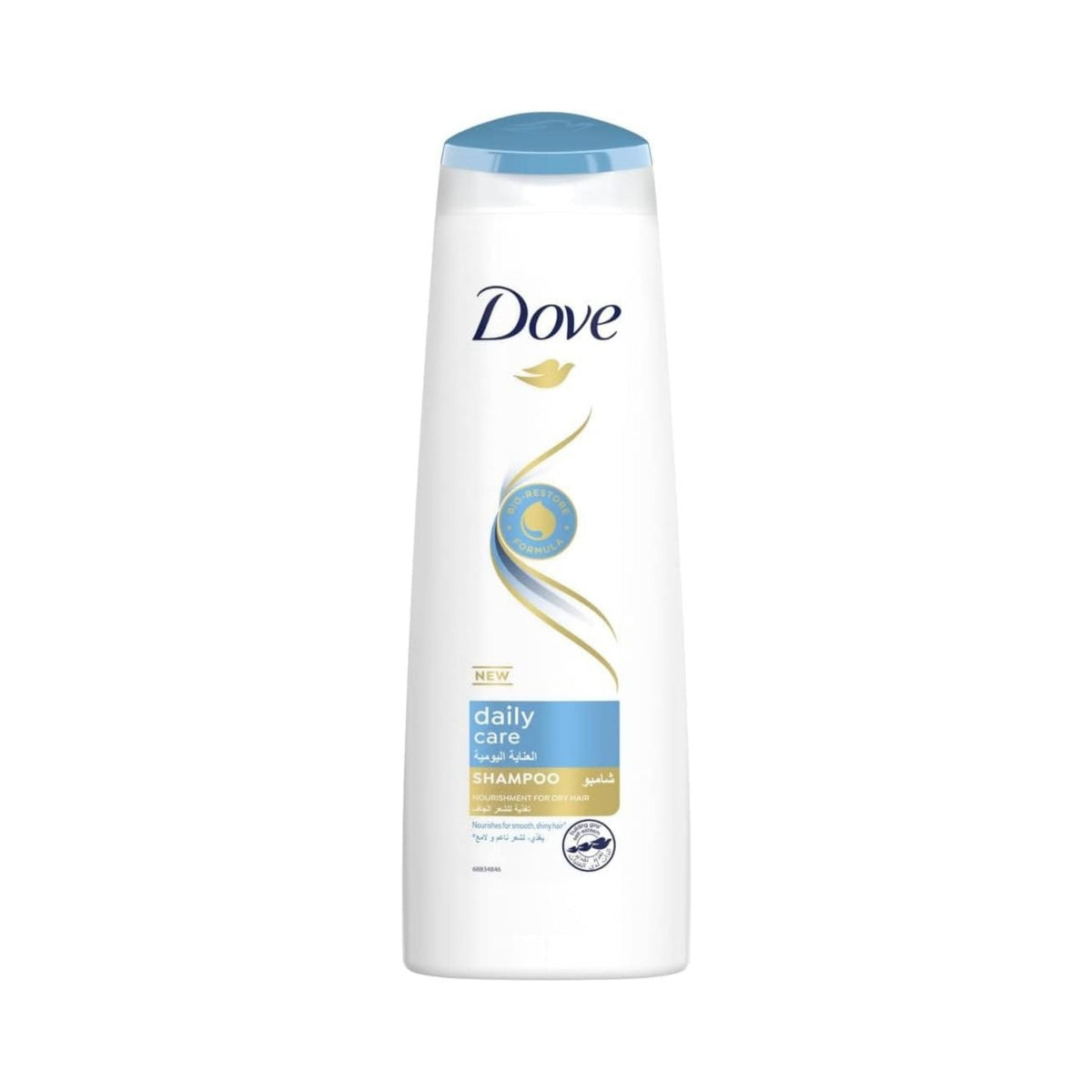 Refect Beauty Dove Daily Care Shampoo bottle for smooth and manageable hair with Bio-Restore formula