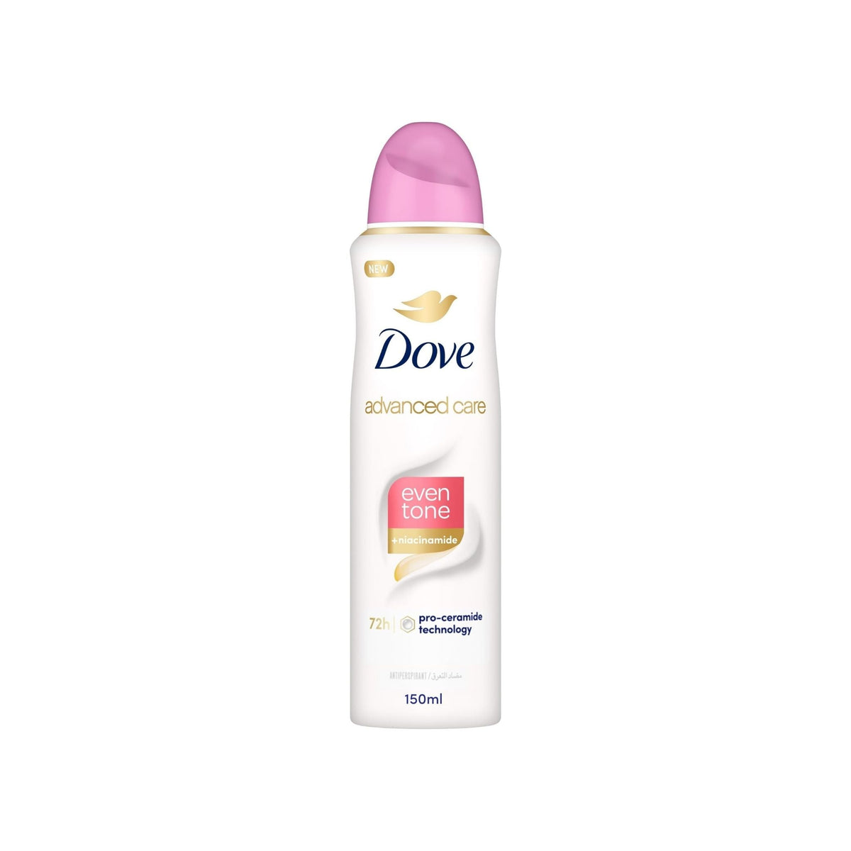Refect Beauty Dove Advanced Care Even Tone antiperspirant spray with niacinamide for underarm skin restoration