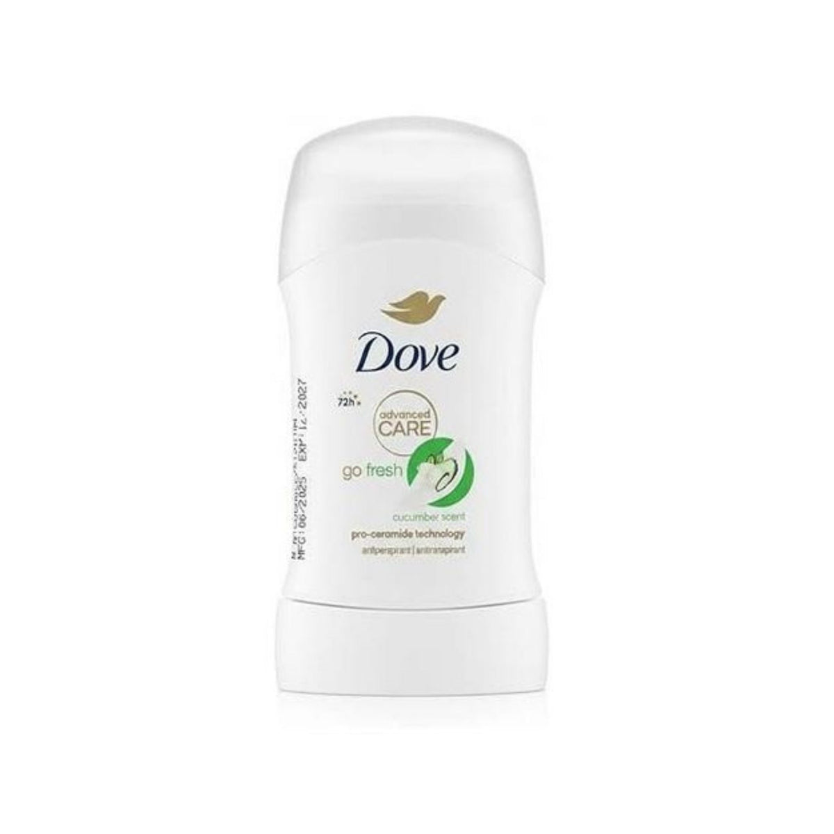 Refect Beauty Dove Go Fresh cucumber scent deodorant stick with moisturizing cream for smooth underarm care