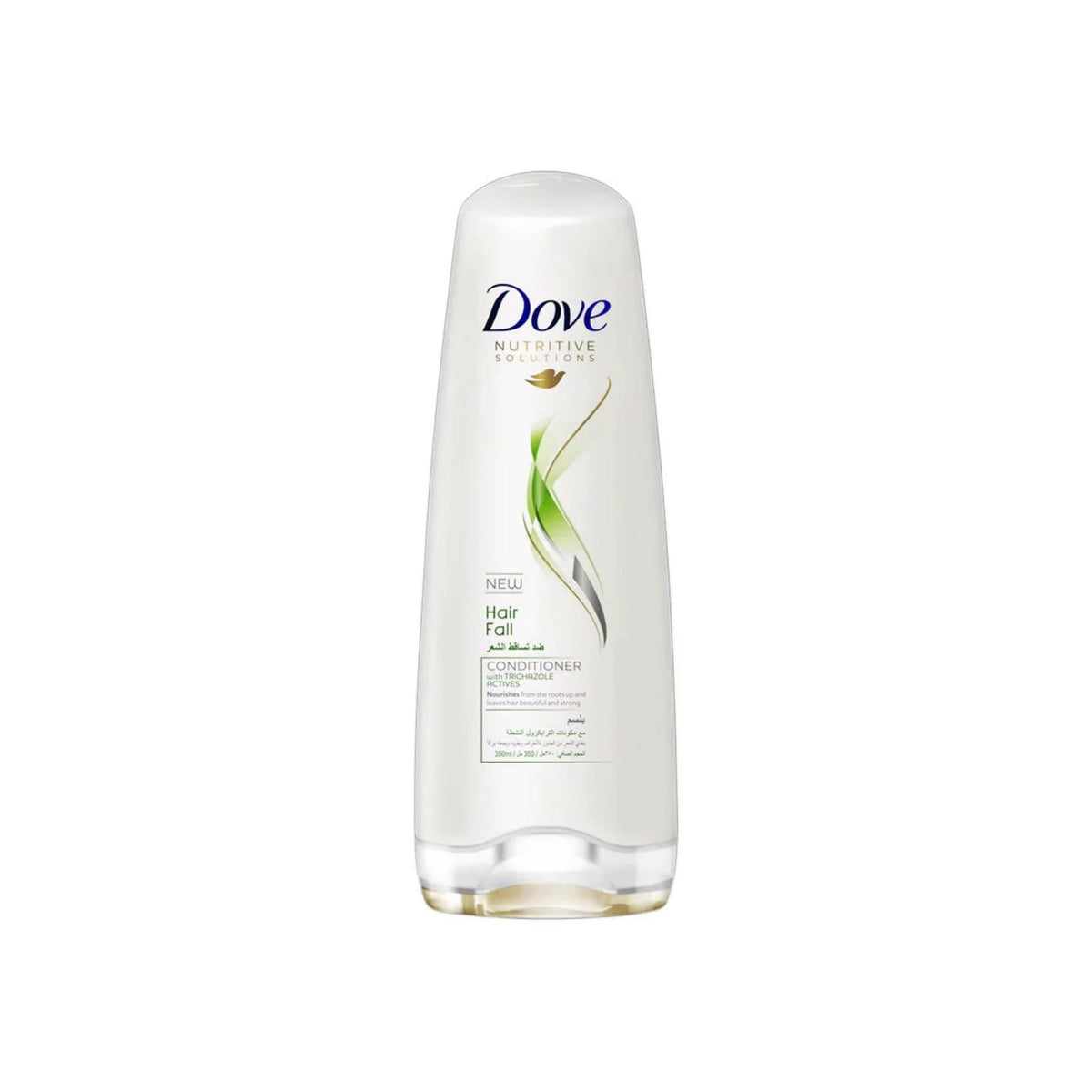 Refect Beauty Dove Hair Fall Rescue Conditioner bottle with white packaging and green graphic design