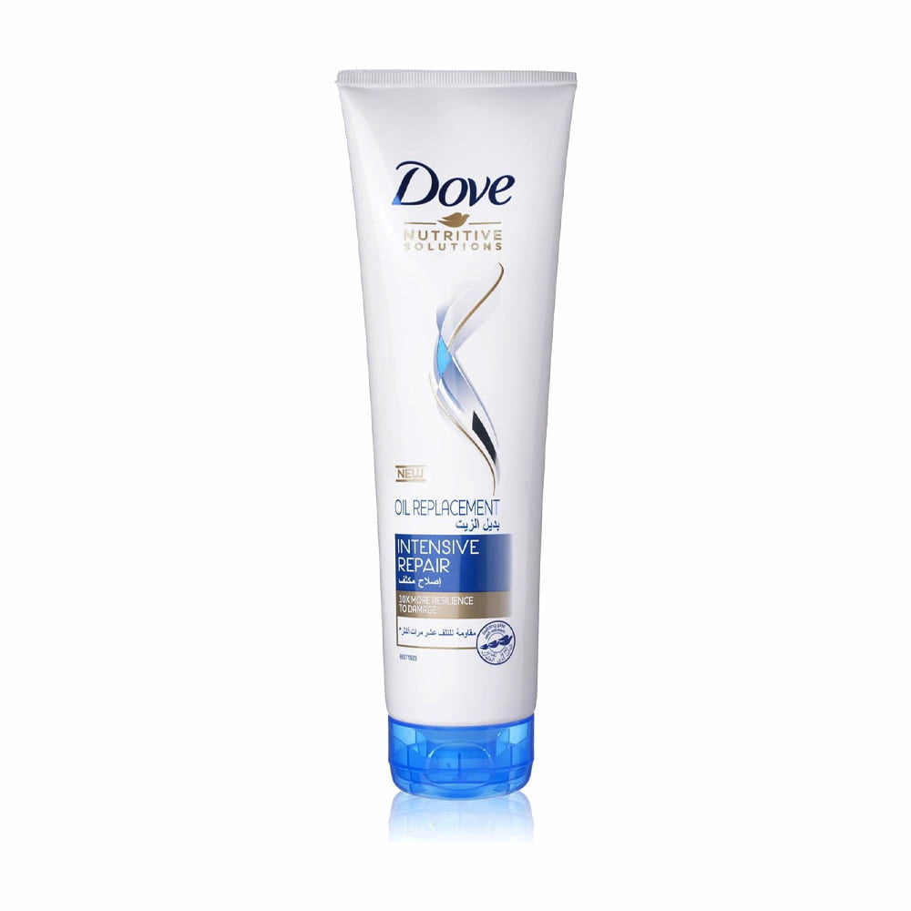 Refect Beauty Dove Intensive Repair Oil Replacement hair treatment cream in a white tube with a blue cap.