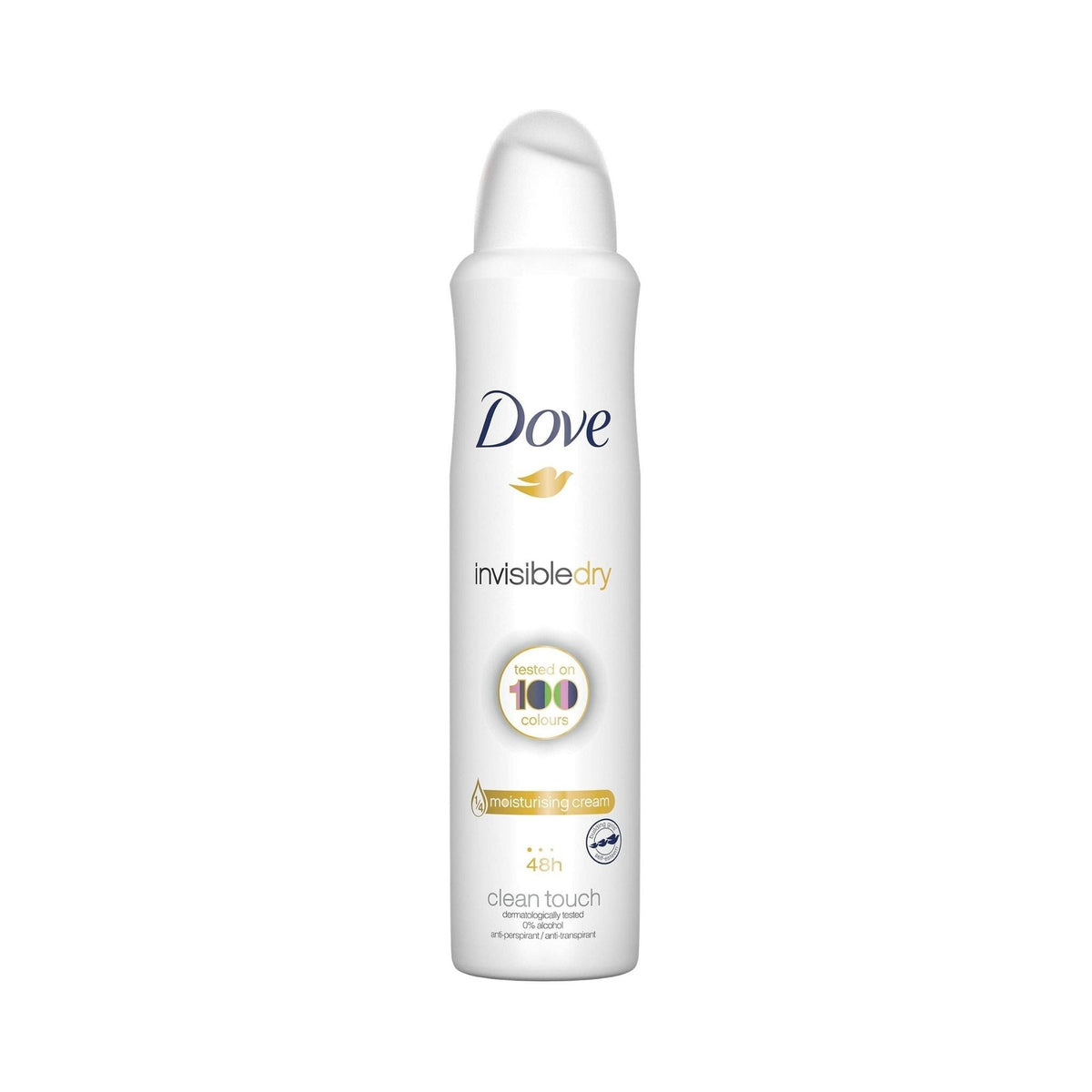 Refect Beauty Dove Invisible Dry 48H antiperspirant deodorant spray can for stain-free underarm protection