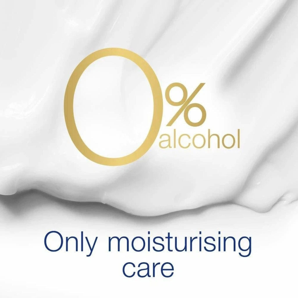 Refect Beauty Dove Original antiperspirant cream texture with 0% alcohol and moisturizing care text overlay
