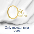 Refect Beauty Dove Original antiperspirant cream texture with 0% alcohol and moisturizing care text overlay