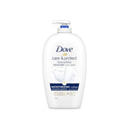 Refect Beauty Dove Care and Protect moisturizing hand wash in a white pump bottle with a splash of milk graphic