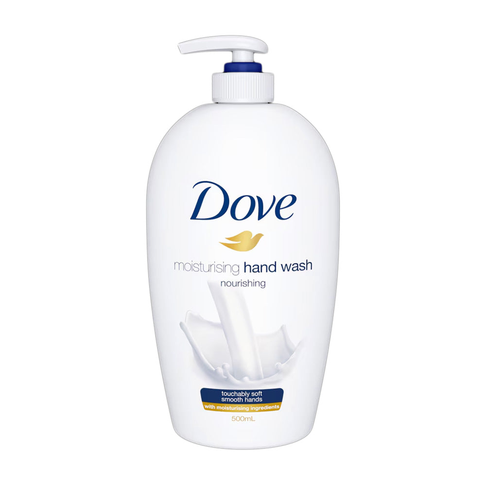 Refect Beauty Dove Deeply Nourishing Hand Wash in a 500ml white pump bottle with moisturizing cream formula