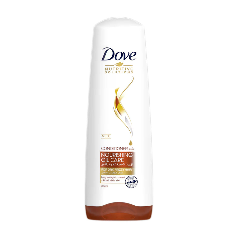 Refect Beauty Dove Nourishing Oil Care conditioner bottle for dry frizzy hair with gold oil drop graphic