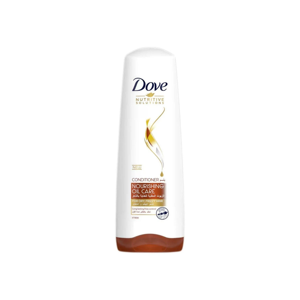 Refect Beauty Dove Nourishing Oil Care Conditioner bottle for dry frizzy hair with gold oil droplet design