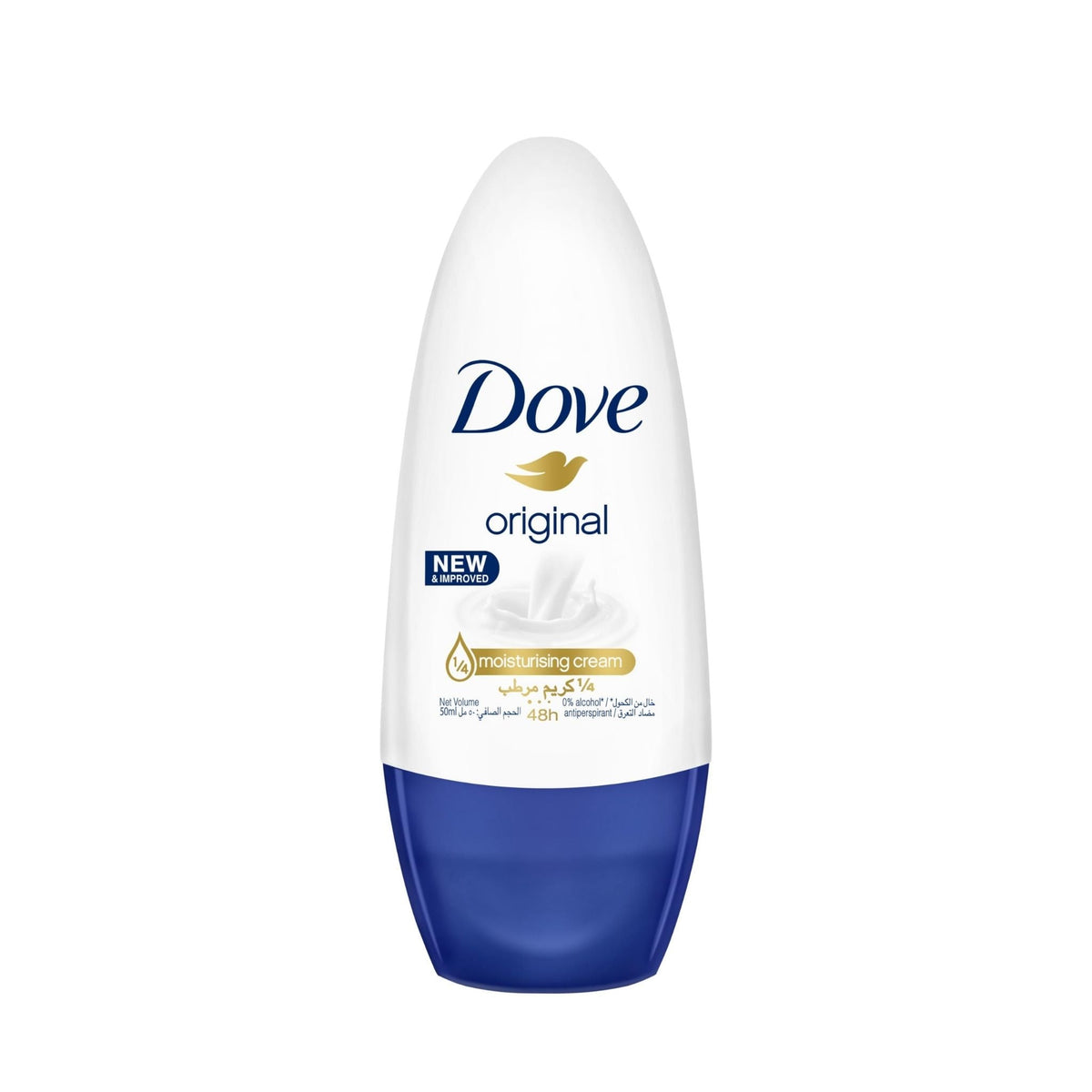 Refect Beauty Dove Original roll-on antiperspirant deodorant with moisturizing cream for 48-hour protection