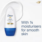 Refect Beauty Dove Original roll-on antiperspirant with moisturizing cream for smooth underarm skin