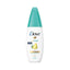 Refect Beauty Dove Go Fresh Pear and Aloe Vera antiperspirant spray bottle with a teal cap and pear graphic.