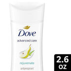Refect Beauty Dove Advanced Care antiperspirant stick with pear scent in white packaging