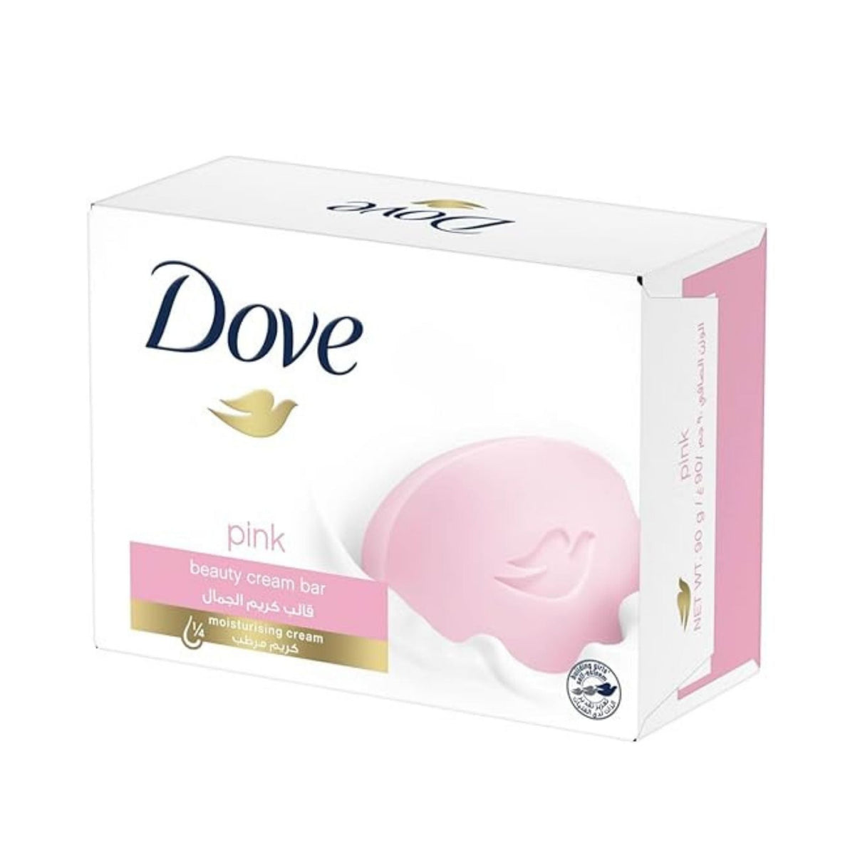 Refect Beauty Dove Pink Beauty Cream Bar soap in its original packaging, featuring a moisturizing formula.