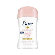 Refect Beauty Dove Powder Soft antiperspirant deodorant stick with a light pink cap and moisturizing cream formula.