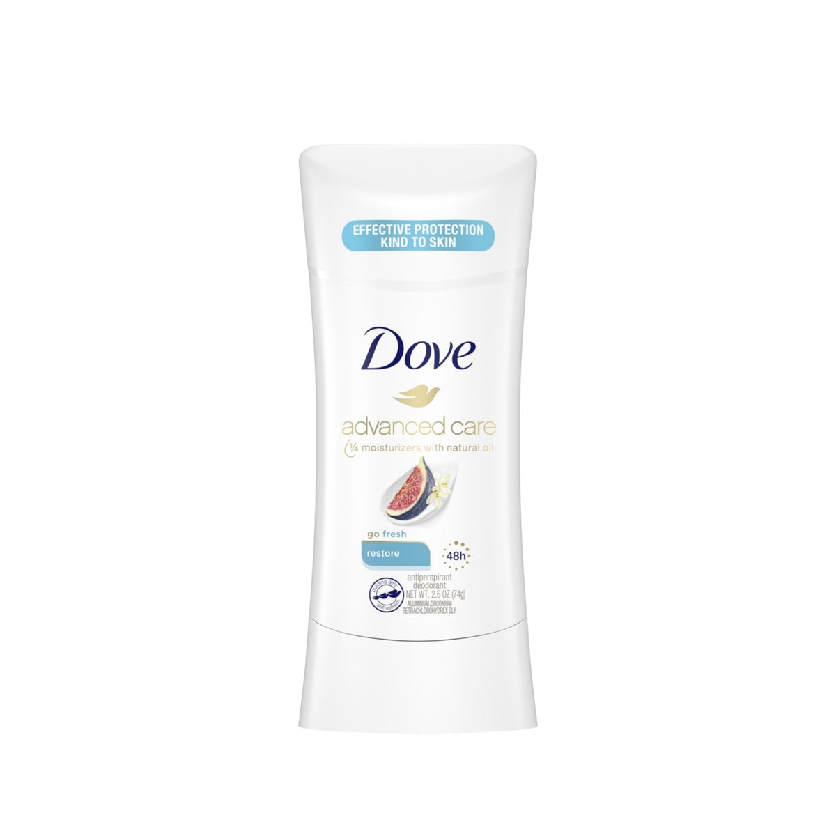 Refect Beauty Dove Advanced Care Restore antiperspirant deodorant stick with fig and white flower scent