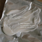 Refect Beauty Dr. Althea 345 Relief Cream white soothing moisturizer texture spread on a silver foil background