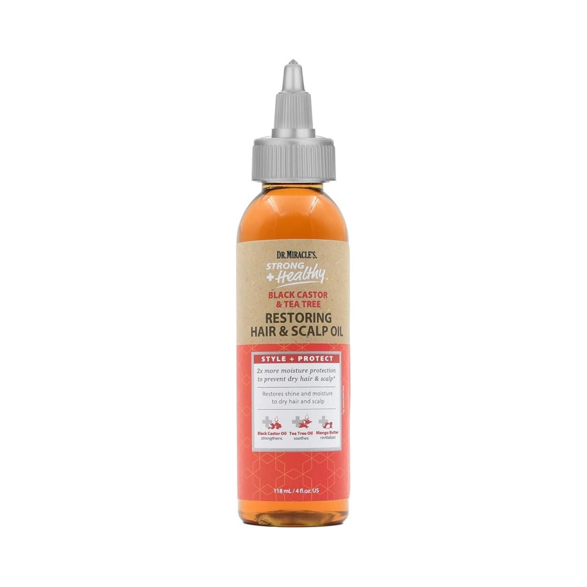 Refect Beauty Dr. Miracles Restoring Hair & Scalp Oil in a clear bottle with a grey precision applicator tip.