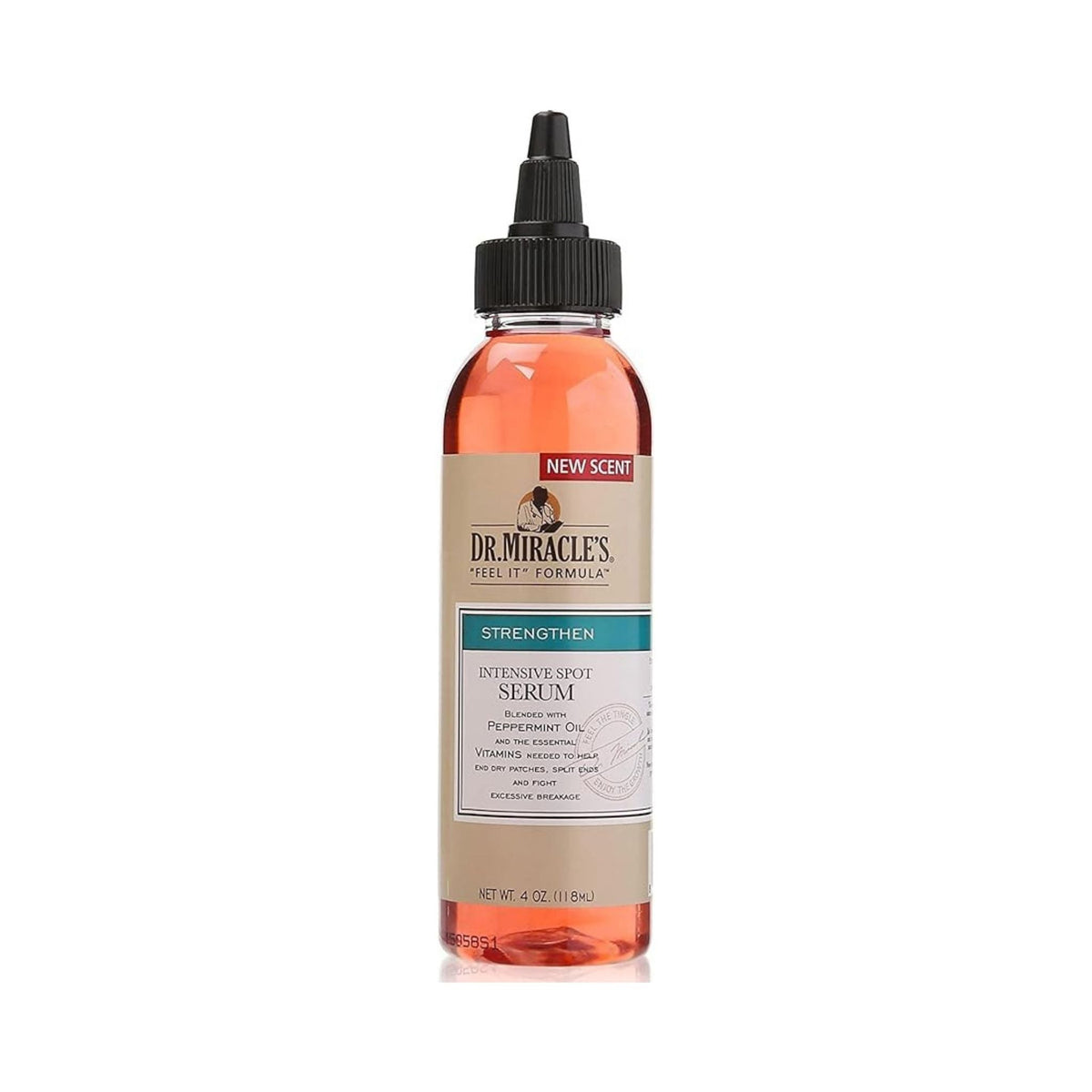 Refect Beauty Dr. Miracles Intensive Spot Serum in a clear bottle with a black applicator tip for scalp treatment.